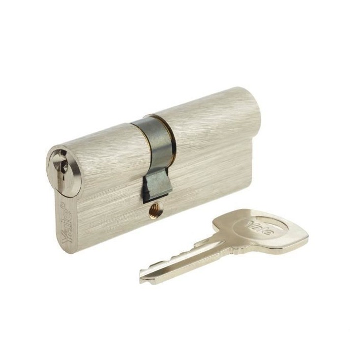 Cylindre YALE série 500+ 30x40 mm nickelé - 5 goupilles - 3 clés