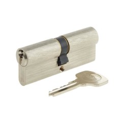 Cylindre YALE série 500+ 40x40 mm nickelé - 5 goupilles - Protection