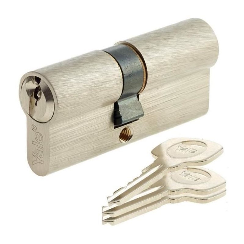 Cylindre de Serrure - YALE - YC500+ - 40x50 mm - 5 Goupilles - 3 Clés Cylindre de Serrure - YALE - YC500+ - 40x50 mm - 5 Goupilles - 3 Clés