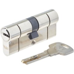 Cylindre haute sécurité YALE Série 2100 débrayable 35x35 mm nickel