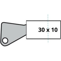 Demi-Cylindre de Serrure - YALE - YC1000+ - 30x10 mm - 6 Goupilles - 4