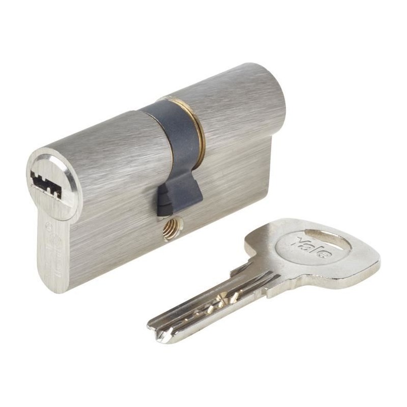 Cylindre de serrure YALE Série 1000+ débrayable 30x30 mm nickelé Cylindre de serrure YALE Série 1000+ débrayable 30x30 mm nickelé