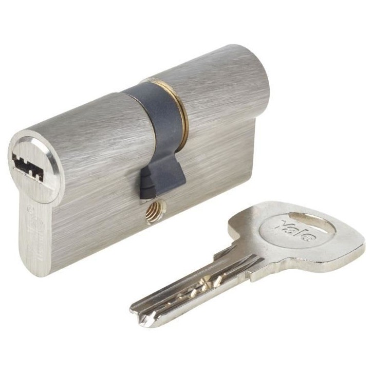 Cylindre de serrure YALE Série 1000+ débrayable 30x30 mm nickelé Cylindre de serrure YALE Série 1000+ débrayable 30x30 mm nickelé
