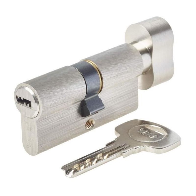 Cylindre de Serrure a Bouton - YALE - YC1000+ - 30x30 mm - 6 Goupilles Cylindre de Serrure a Bouton - YALE - YC1000+ - 30x30 mm - 6 Goupilles