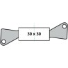 Cylindre de Serrure a Bouton - YALE - YC1000+ - 30x30 mm - 6 Goupilles
