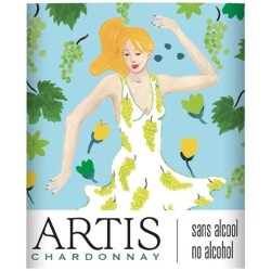 Artis Chardonnay - Boisson sans alcool a base de vin blanc - 75cl