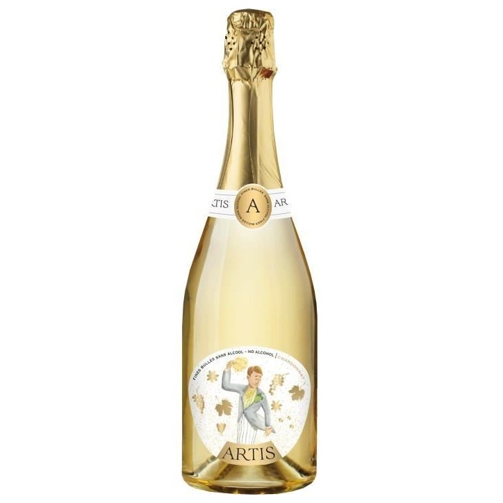 Artis Chardonnay - Fines bulles - Blanc sans alcool - 75cl