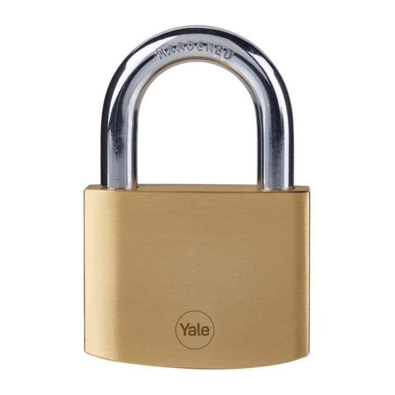 Cadenas laiton - YALE - Y110B/60/132/1 - 60 mm - Anse acier cémenté Cadenas laiton - YALE - Y110B/60/132/1 - 60 mm - Anse acier cémenté