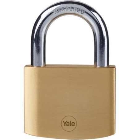 Cadenas laiton - YALE - Y110B/60/132/1 - 60 mm - Anse acier cémenté