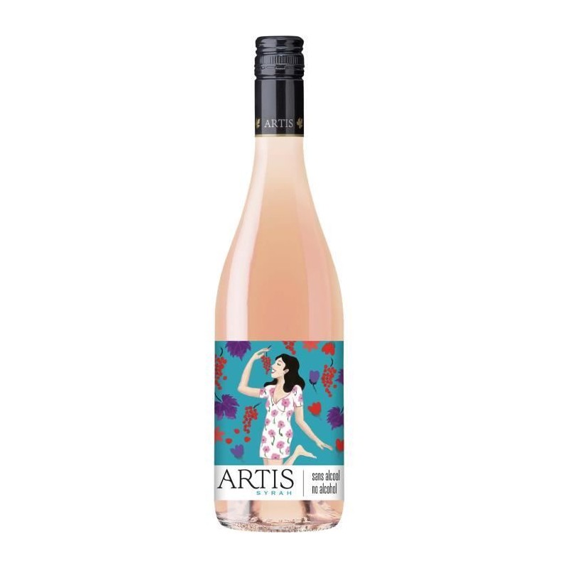 Artis Syrah - Fines bulles - Rosé sans alcool - 75cl Artis Syrah - Fines bulles - Rosé sans alcool - 75cl