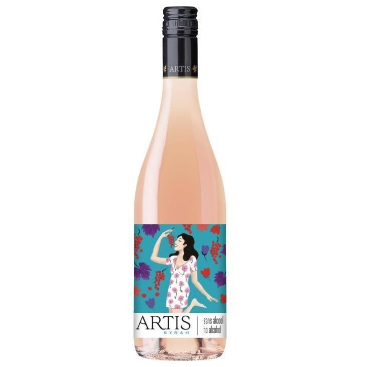 Artis Syrah - Fines bulles - Rosé sans alcool - 75cl