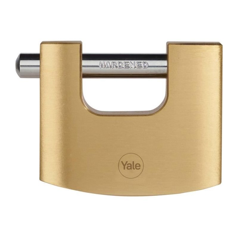 Cadenas de sécurité en laiton YALE Y114B/70/113/1 - anse acier céme Cadenas de sécurité en laiton YALE Y114B/70/113/1 - anse acier céme