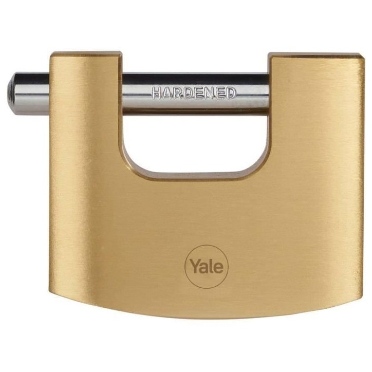 Cadenas de sécurité en laiton YALE Y114B/70/113/1 - anse acier cémenté - 3 clés Cadenas de sécurité en laiton YALE Y114B/70/113/1 - anse acier cémenté - 3 clés