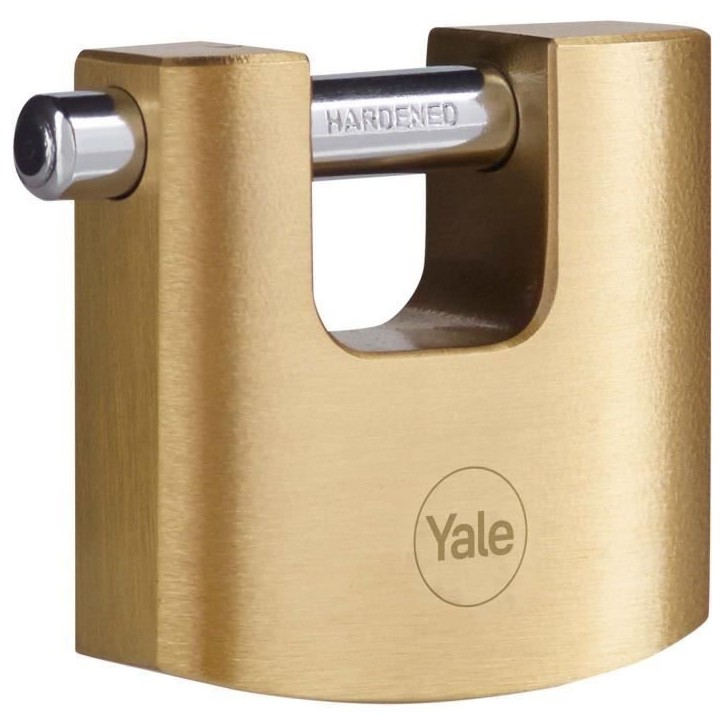 Cadenas de sécurité en laiton YALE Y114B/70/113/1 - anse acier cémenté - 3 clés Cadenas de sécurité en laiton YALE Y114B/70/113/1 - anse acier cémenté - 3 clés