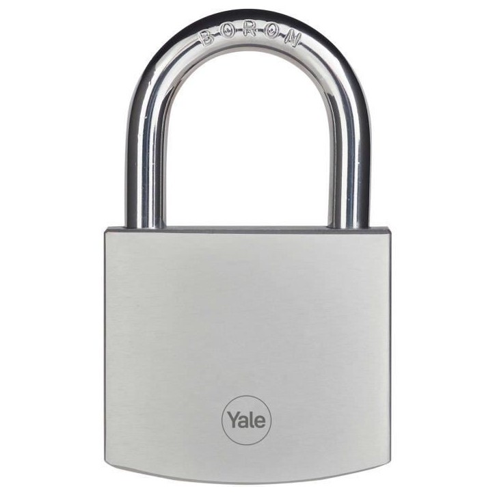 Cadenas Laiton - YALE - Y120DB/60/135/1 - Extérieur - Chromé 60 mm - Anti Rouille - Haute Résistance aux intempéries Cadenas Laiton - YALE - Y120DB/60/135/1 - Extérieur - Chromé 60 mm - Anti Rouille - Haute Résistance aux intempéries