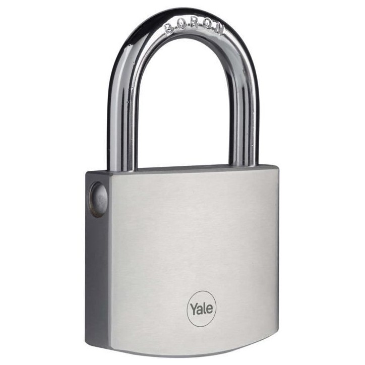 Cadenas Laiton - YALE - Y120DB/60/135/1 - Extérieur - Chromé 60 mm - Anti Rouille - Haute Résistance aux intempéries Cadenas Laiton - YALE - Y120DB/60/135/1 - Extérieur - Chromé 60 mm - Anti Rouille - Haute Résistance aux intempéries