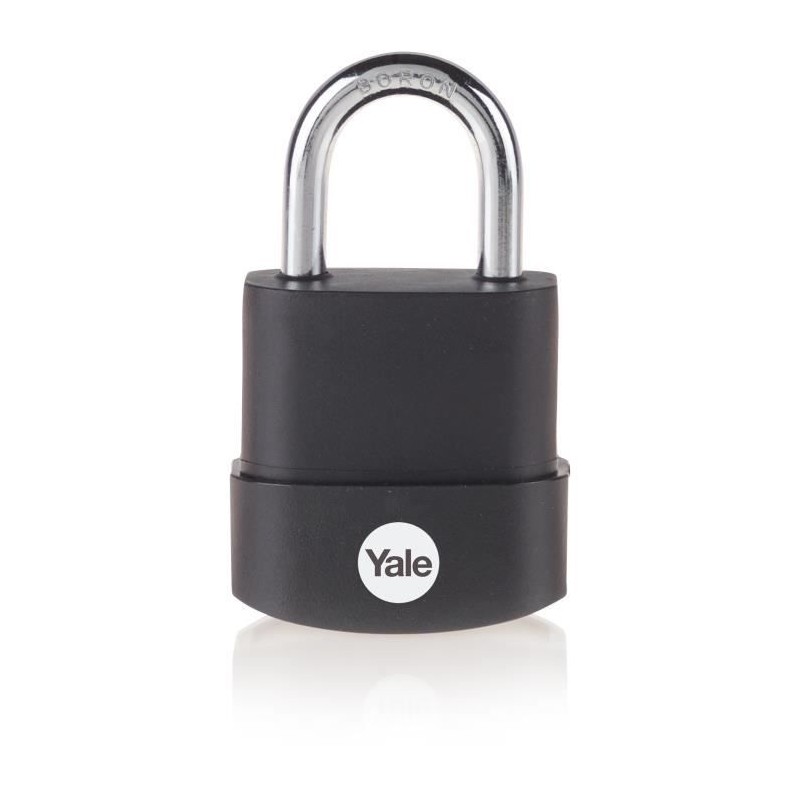 Cadenas haute sécurité YALE - acier laminé - anse bore - 3 clés Cadenas haute sécurité YALE - acier laminé - anse bore - 3 clés