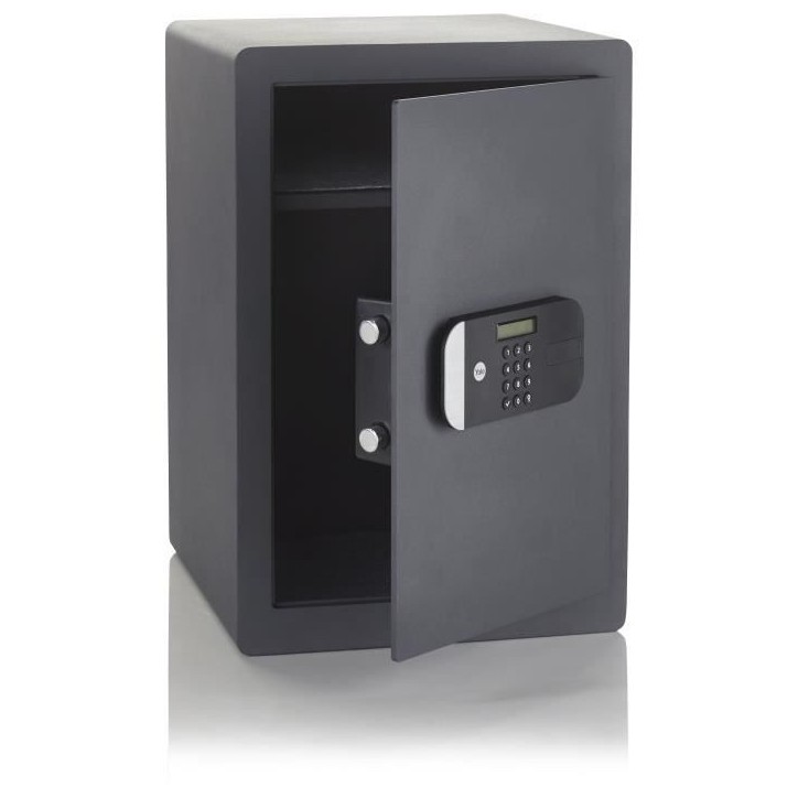 YALE Coffre-fort haute sécurité a serrure électronique (Certifié SKG), format professionnel H.52 x l.35 x P.36 cm (49,8 L) YALE Coffre-fort haute sécurité a serrure électronique (Certifié SKG), format professionnel H.52 x l.35 x P.36 cm (49,8 L)