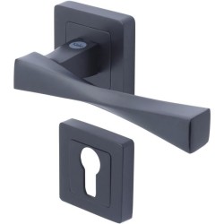 YALE - YPP7-V-PE Poignée de porte carrée de 7 noir YALE - Modele Ver