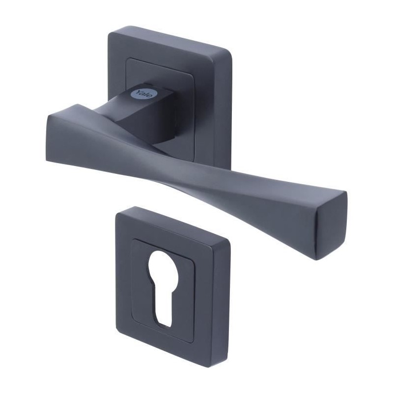 YALE - YPP7-V-PE Poignée de porte carrée de 7 noir YALE - Modele Ver YALE - YPP7-V-PE Poignée de porte carrée de 7 noir YALE - Modele Ver
