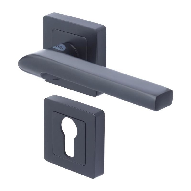 YALE - YPP7-S-PE Poignée de porte carrée de 7 noir YALE - Modele Sie YALE - YPP7-S-PE Poignée de porte carrée de 7 noir YALE - Modele Sie