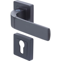 YALE -YPP7-B-PE Poignée de porte carrée de 7 noir YALE - Modele Bolo