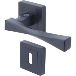 YALE - YPP7-V-PC Poignée de porte carrée de 7 noir YALE - Modele Ver