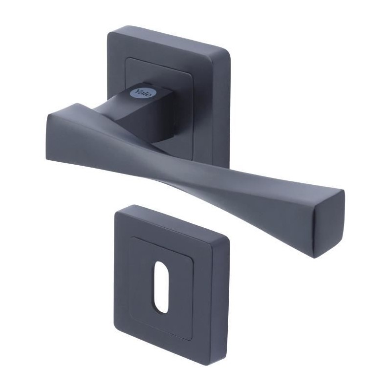 YALE - YPP7-V-PC Poignée de porte carrée de 7 noir YALE - Modele Ver YALE - YPP7-V-PC Poignée de porte carrée de 7 noir YALE - Modele Ver
