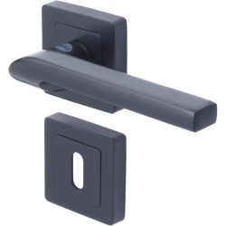 YALE - YPP7-S-PC Poignée de porte carrée de 7 noir YALE - Modele Sie