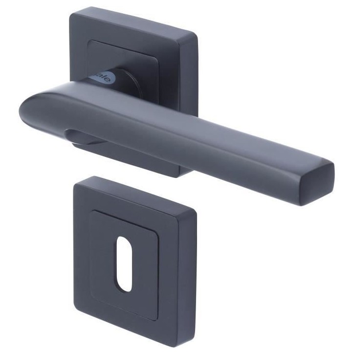 YALE - YPP7-S-PC Poignée de porte carrée de 7 noir YALE - Modele Sienna - passage clé YALE - YPP7-S-PC Poignée de porte carrée de 7 noir YALE - Modele Sienna - passage clé
