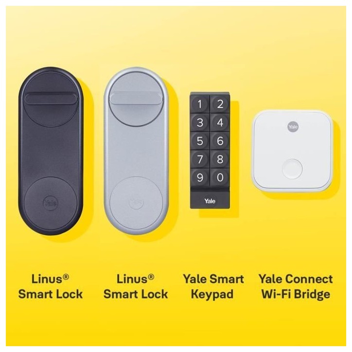 Clavier a code YALE SMART KEYPAD - Noir - Compatible avec Linus et sans clés Clavier a code YALE SMART KEYPAD - Noir - Compatible avec Linus et sans clés