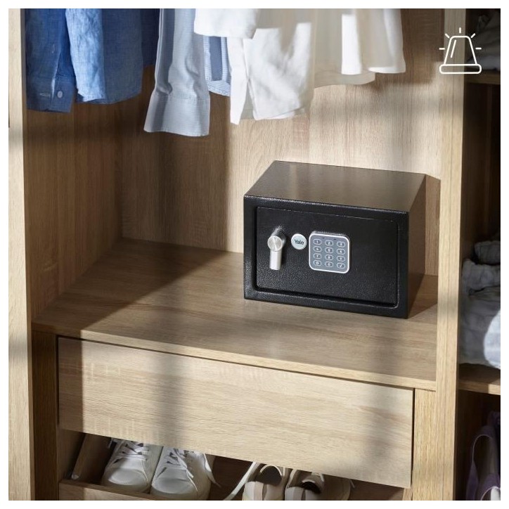 Coffre-fort Électronique a Alarme - YALE - YEC/200/DB2 - Small 8.6L - Sirene 130 dB - 20x31x20cm Coffre-fort Électronique a Alarme - YALE - YEC/200/DB2 - Small 8.6L - Sirene 130 dB - 20x31x20cm