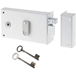 Serrure en applique horizontale a fouillot - YALE - YAH37D - Blanc - 2
