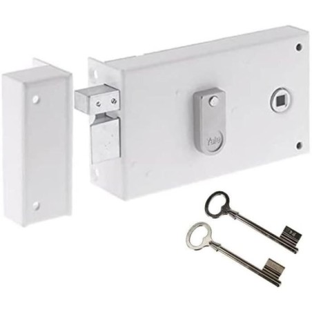 Serrure en applique horizontale a fouillot - YALE - YAH37G - Blanc - 2