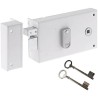 Serrure en applique horizontale a fouillot - YALE - YAH37G - Blanc - 2