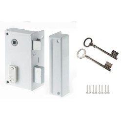 Serrure en applique verticale a fouillot Droite - YALE - YAV37D - Blan