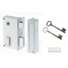 Serrure en applique verticale a fouillot Droite - YALE - YAV37D - Blan