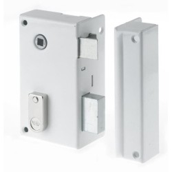 Serrure en applique verticale a fouillot Droite - YALE - YAV37D - Blan