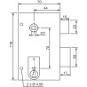 Serrure en applique verticale a fouillot Droite - YALE - YAV37D - Blan