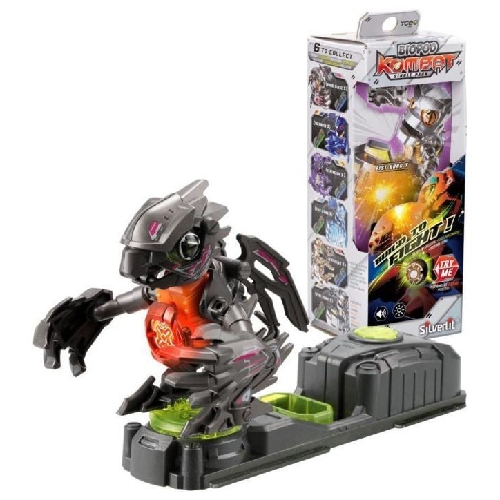 Figurine Biopod Kombat Warrior Pack - YCOO - 9 cm - Effets sonores et lumineux