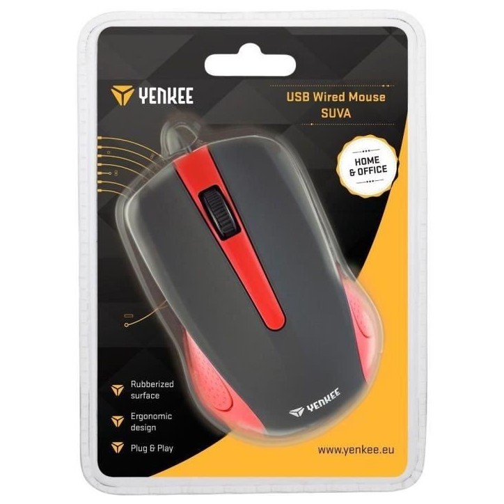 Souris - ROUGE SUVA - YENKEE - YMS 1015RD