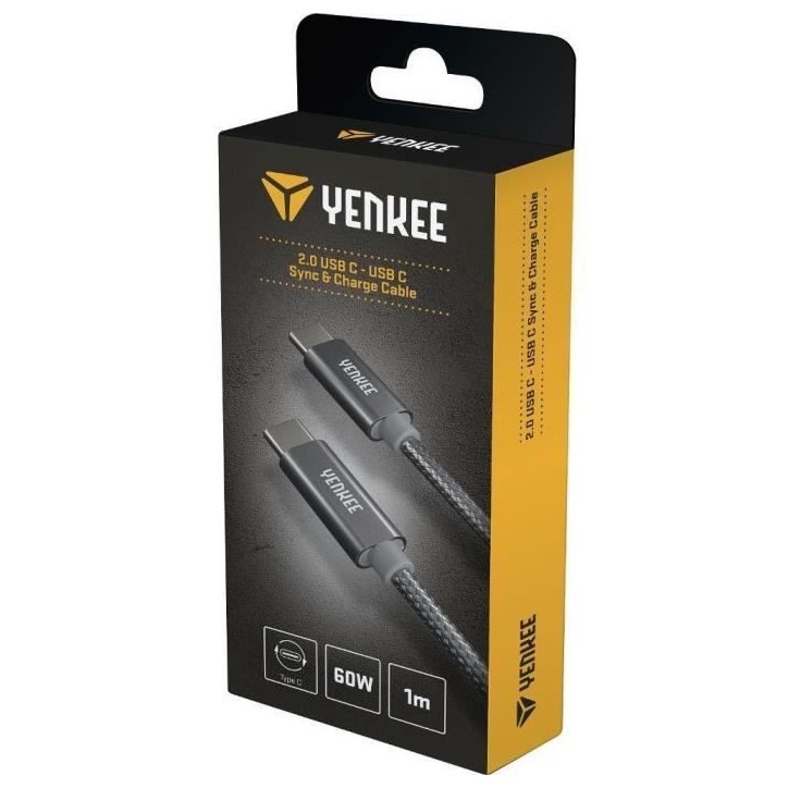 Câble USB-C 1m - YENKEE - YCU C101 SR