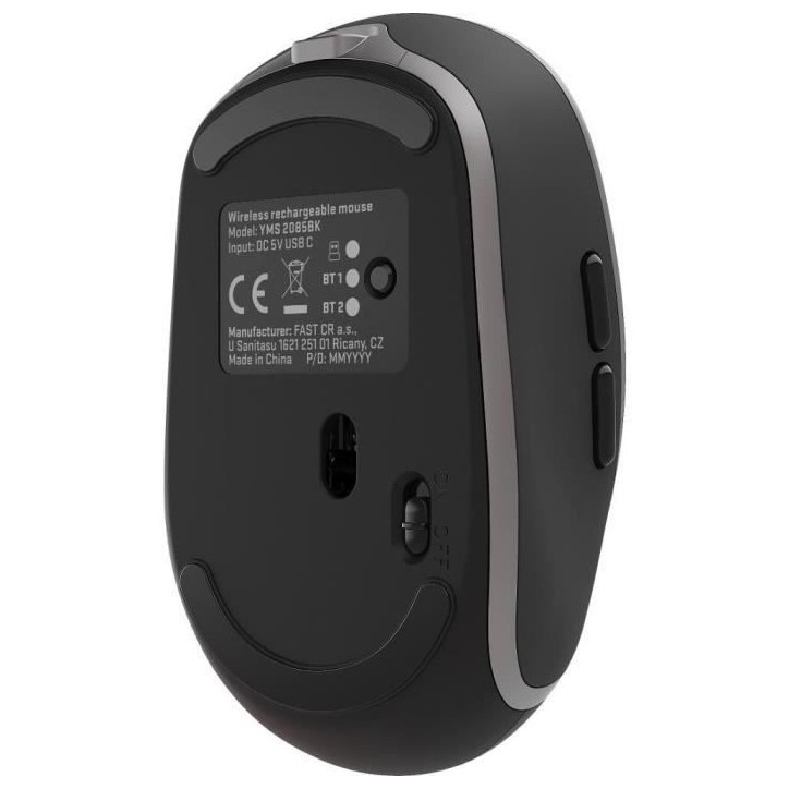 Souris sans fil rechargeable - NOBLE - YENKEE - YMS 2085BK Souris sans fil rechargeable - NOBLE - YENKEE - YMS 2085BK