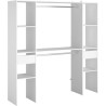 Kit dressing ARTIC EKIPA - Décor mélaminé blanc - 2 penderies + 2 t