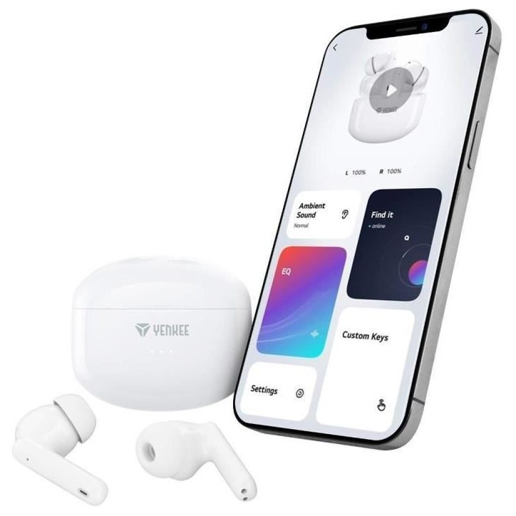 Écouteurs sans fil rechargeable - TWS HARMON - YENKEE - YHP 08BT ANC Écouteurs sans fil rechargeable - TWS HARMON - YENKEE - YHP 08BT ANC