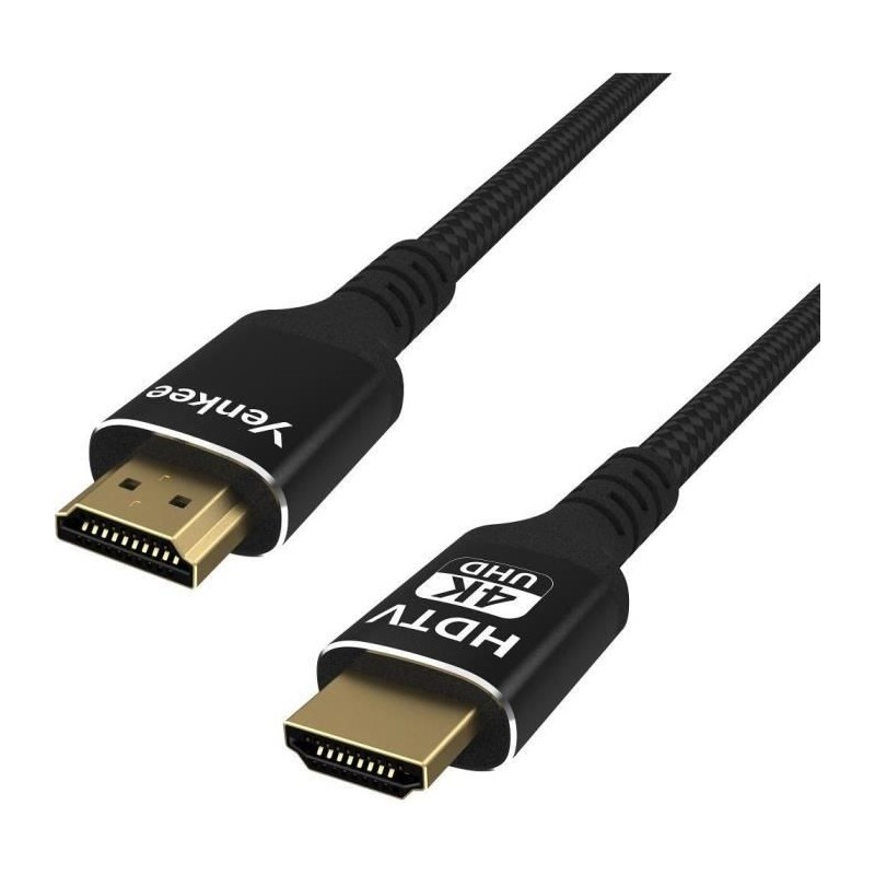 Câble HDMI-A - HDMI-A 2.0 / 4K 1.5m - YENKEE - YCH 115 Câble HDMI-A - HDMI-A 2.0 / 4K 1.5m - YENKEE - YCH 115