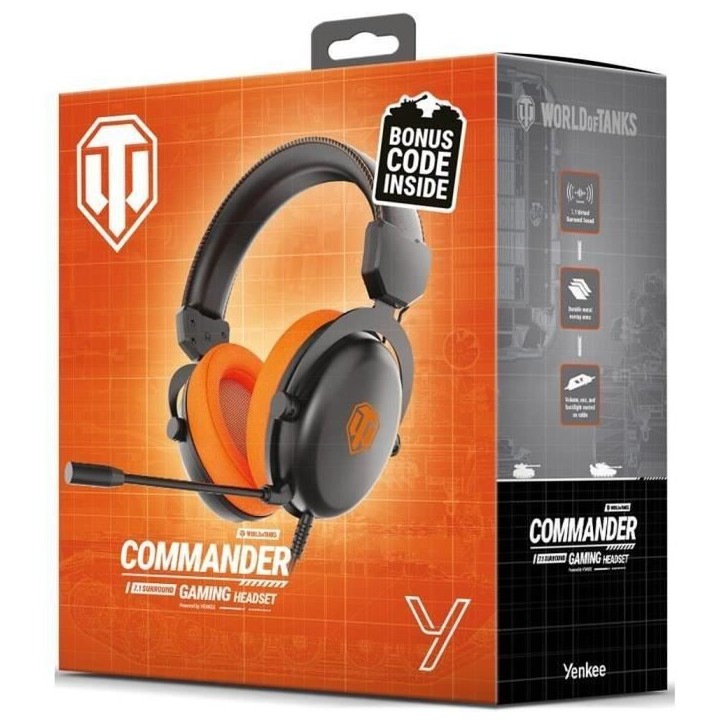 Casque gaming - COMMANDER - YENKEE - YHP WT300 Casque gaming - COMMANDER - YENKEE - YHP WT300
