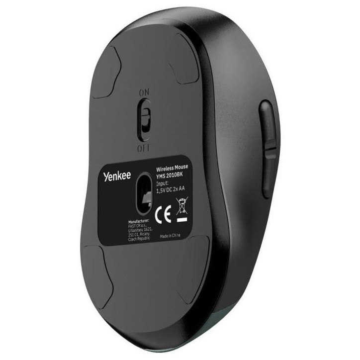 Souris sans fil rechargeable - Gyro - YENKEE - YMS 2010BK