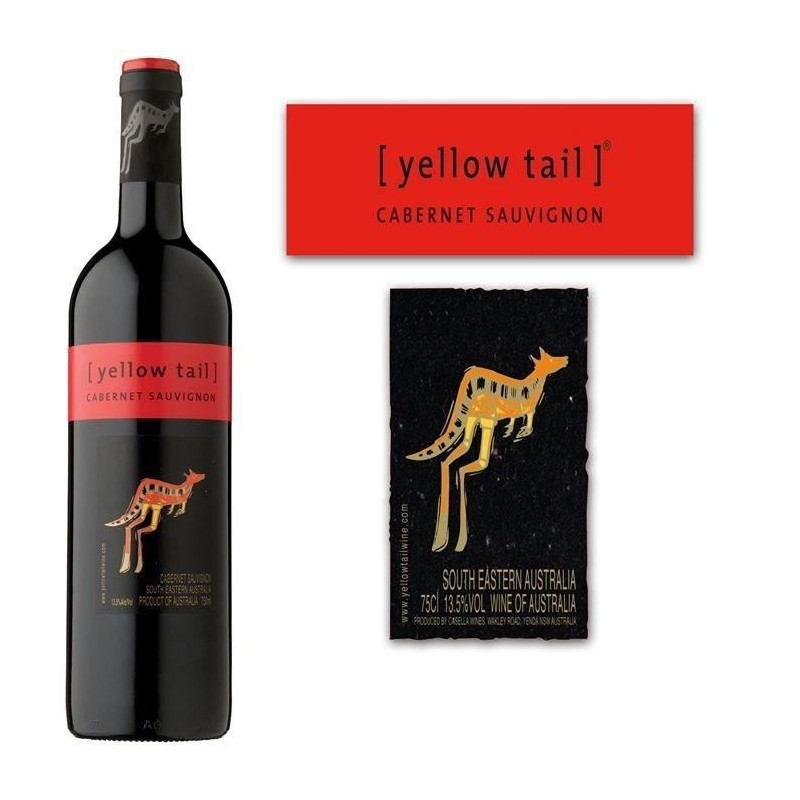 Yellow Tail Cabernet Sauvignon - Vin rouge d'Australie 2022 Yellow Tail Cabernet Sauvignon - Vin rouge d'Australie 2022