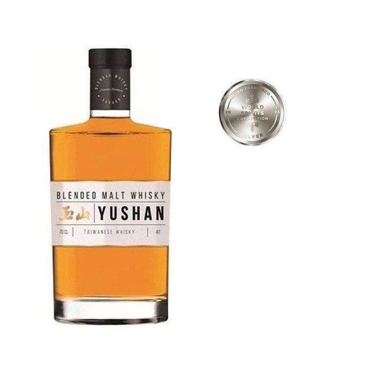 Whisky Yushan - Blended malt whisky - Taiwan - 40%vol - 70cl sous étui